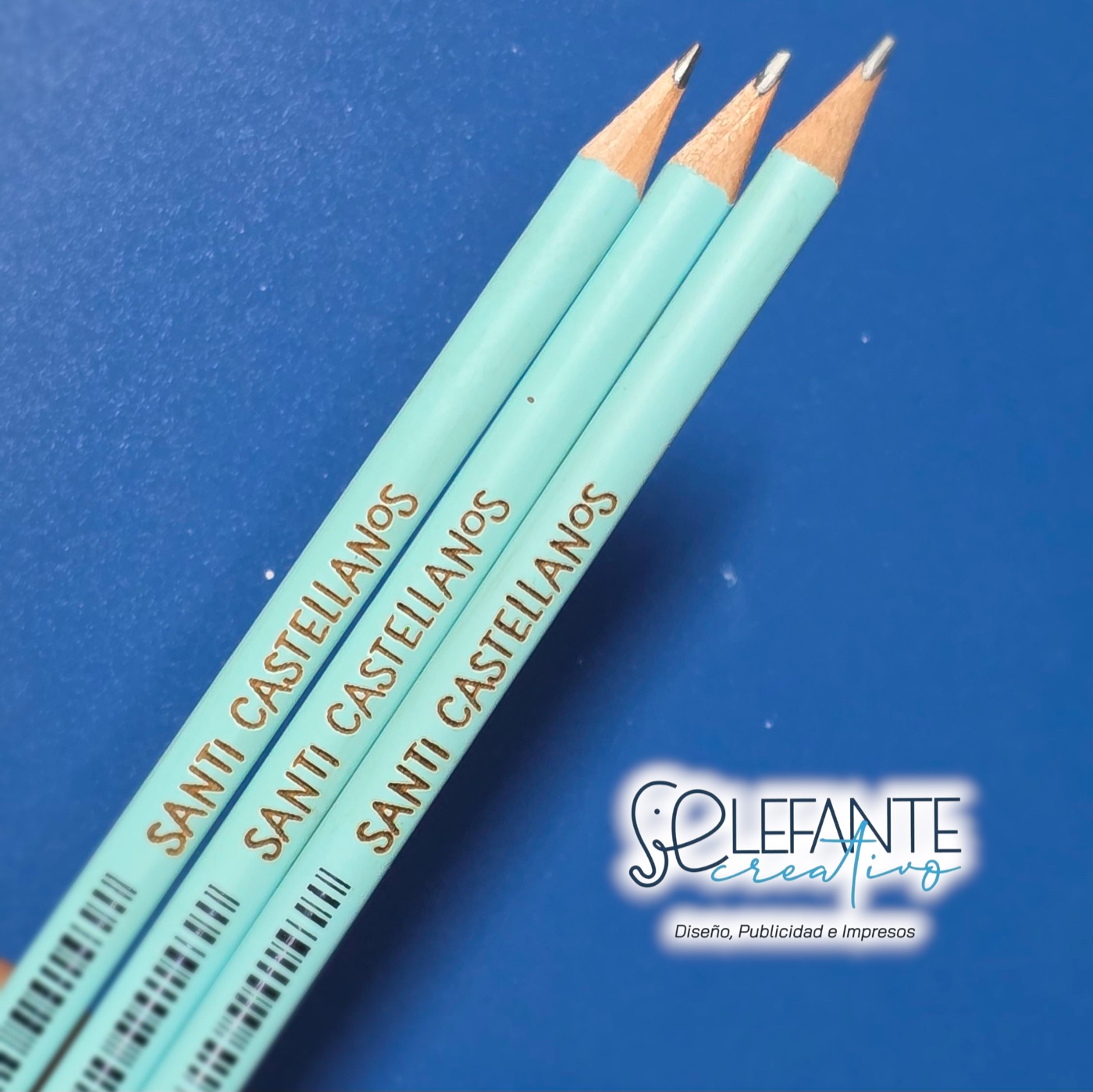 Lápices personalizados mediante grabado láser